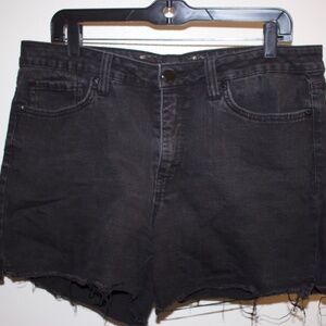 Seven7 Black Jean Shorts